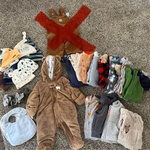 Brown Bear Onesie and Cold Gear Baby Clothing Bundle